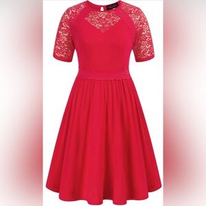 Hanna Nikole 24W red dress